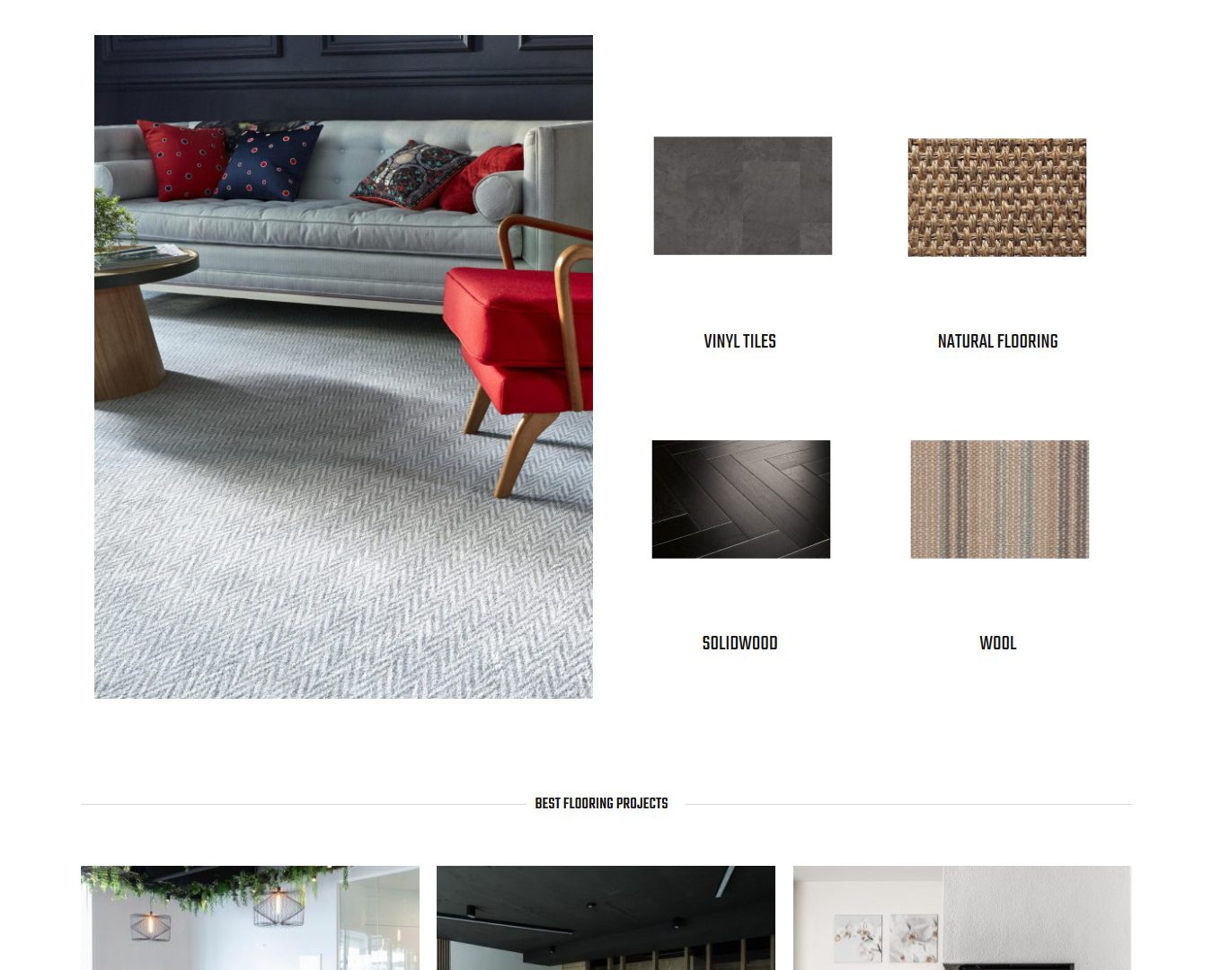 web site for a flooring company